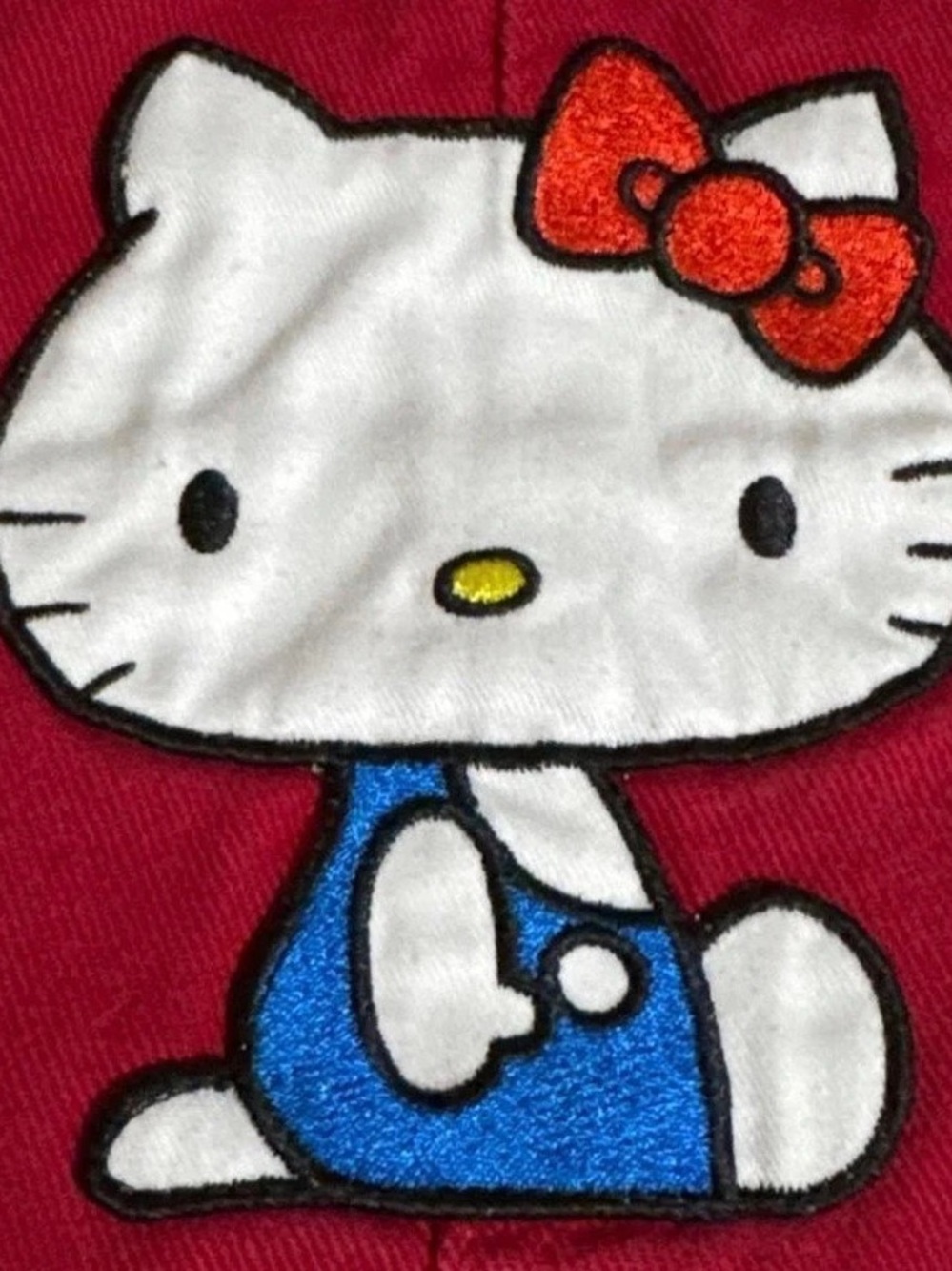 Sanrio Hello Kitty Red Denim Overall Dress